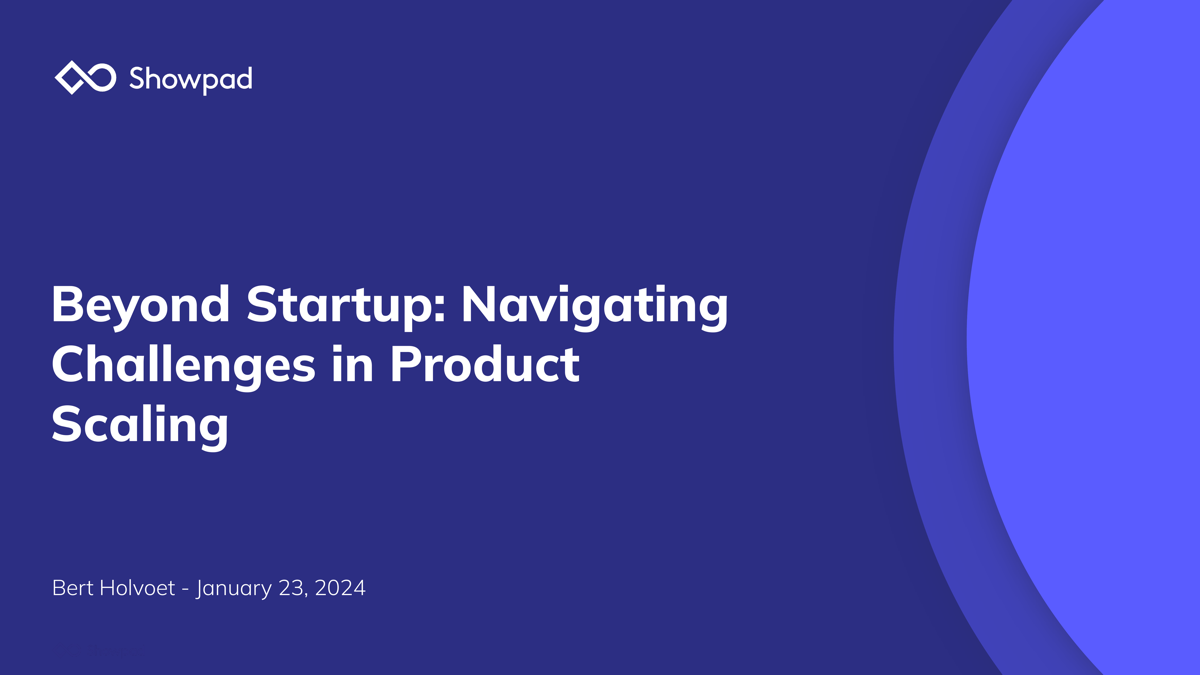 Beyond Startup: Navigating Challenges in Product Scaling