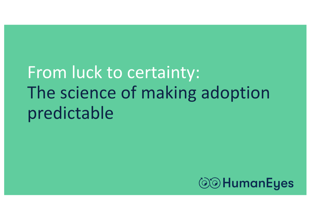From Luck to Certainty: Adoption Predictability
